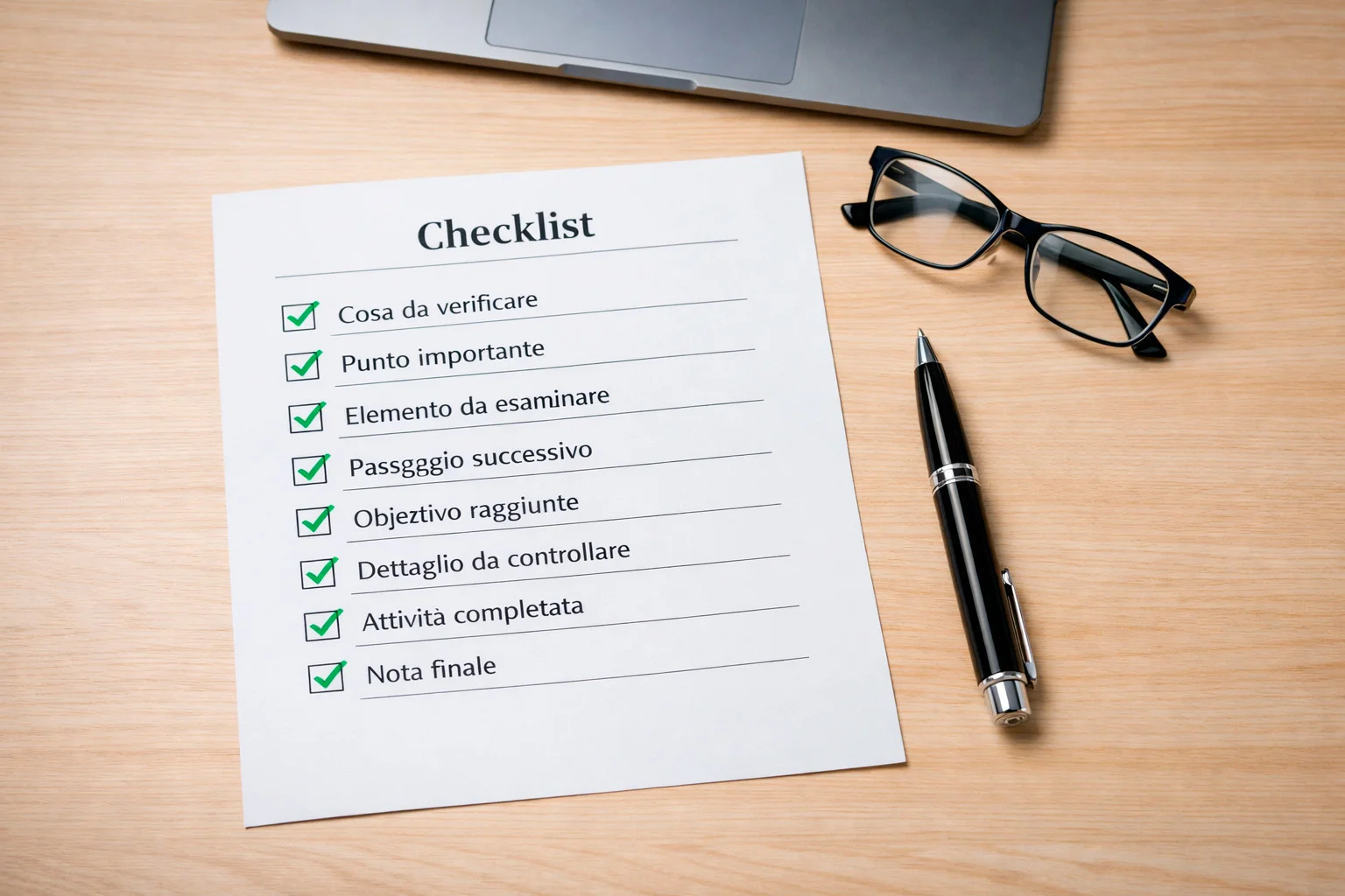 Documento con checklist di criteri per valutare software di pronostici sportivi