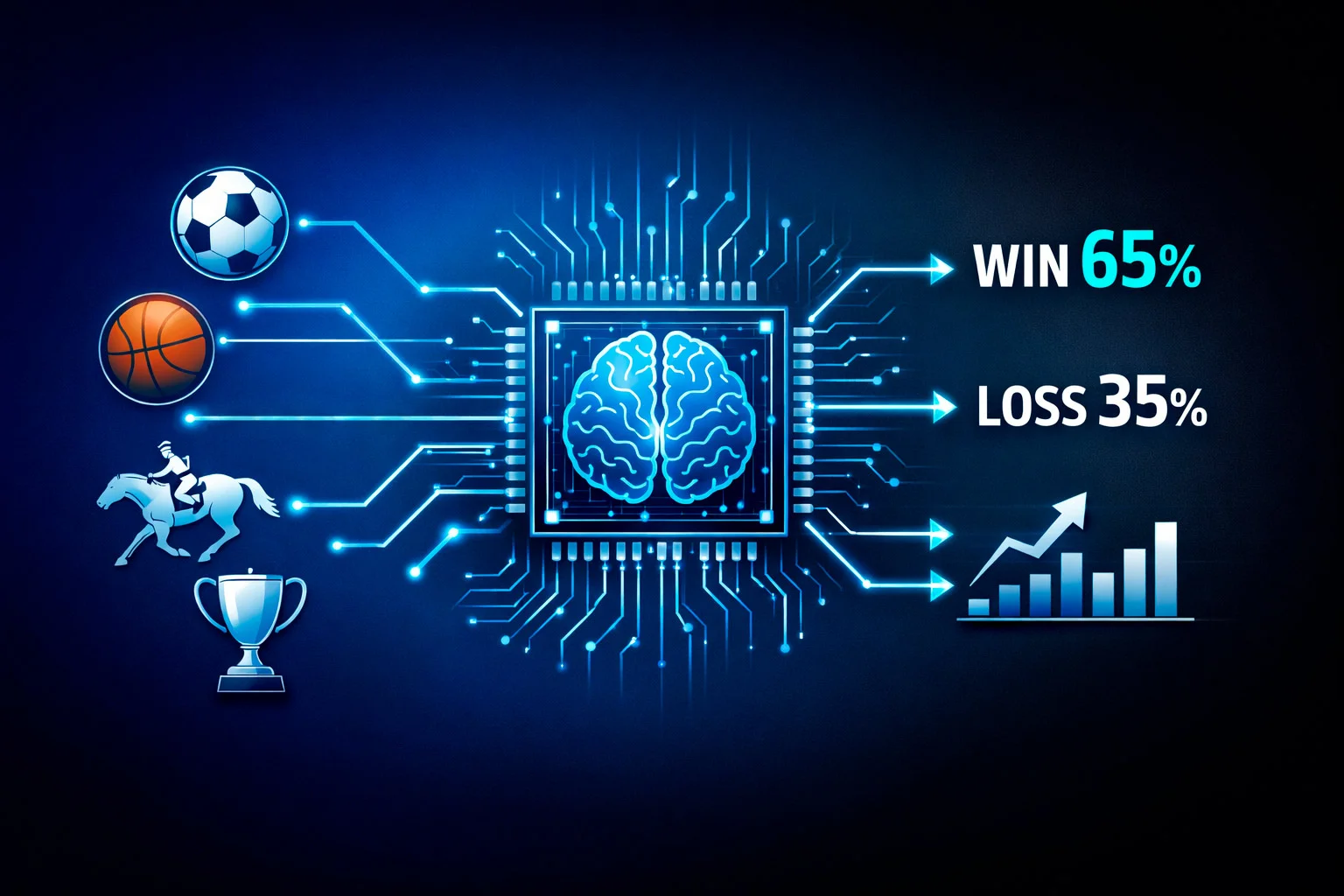 Schema visivo di un algoritmo di machine learning che elabora dati di partite di calcio
