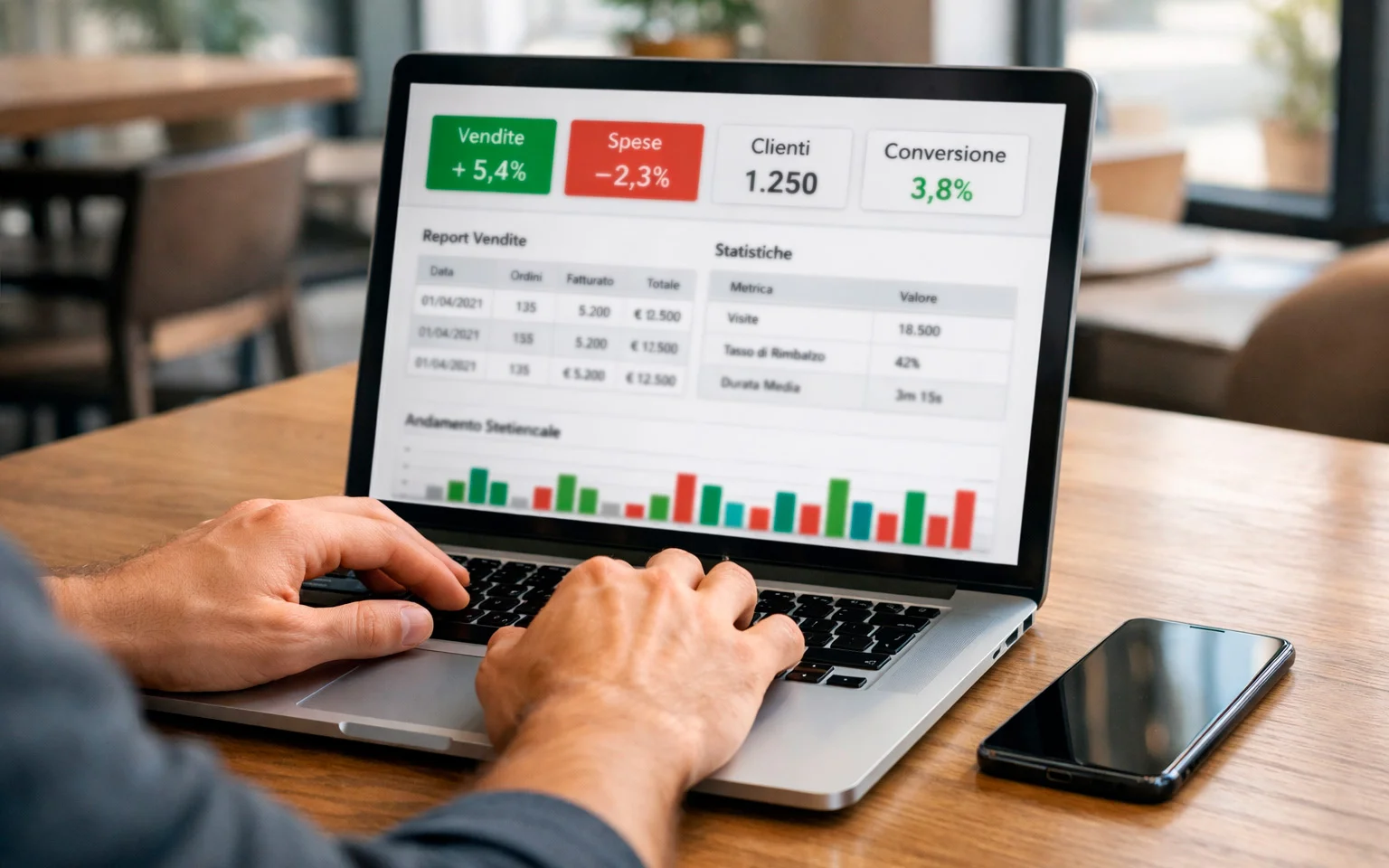 Persona che utilizza laptop con piattaforma di analisi scommesse calcistiche